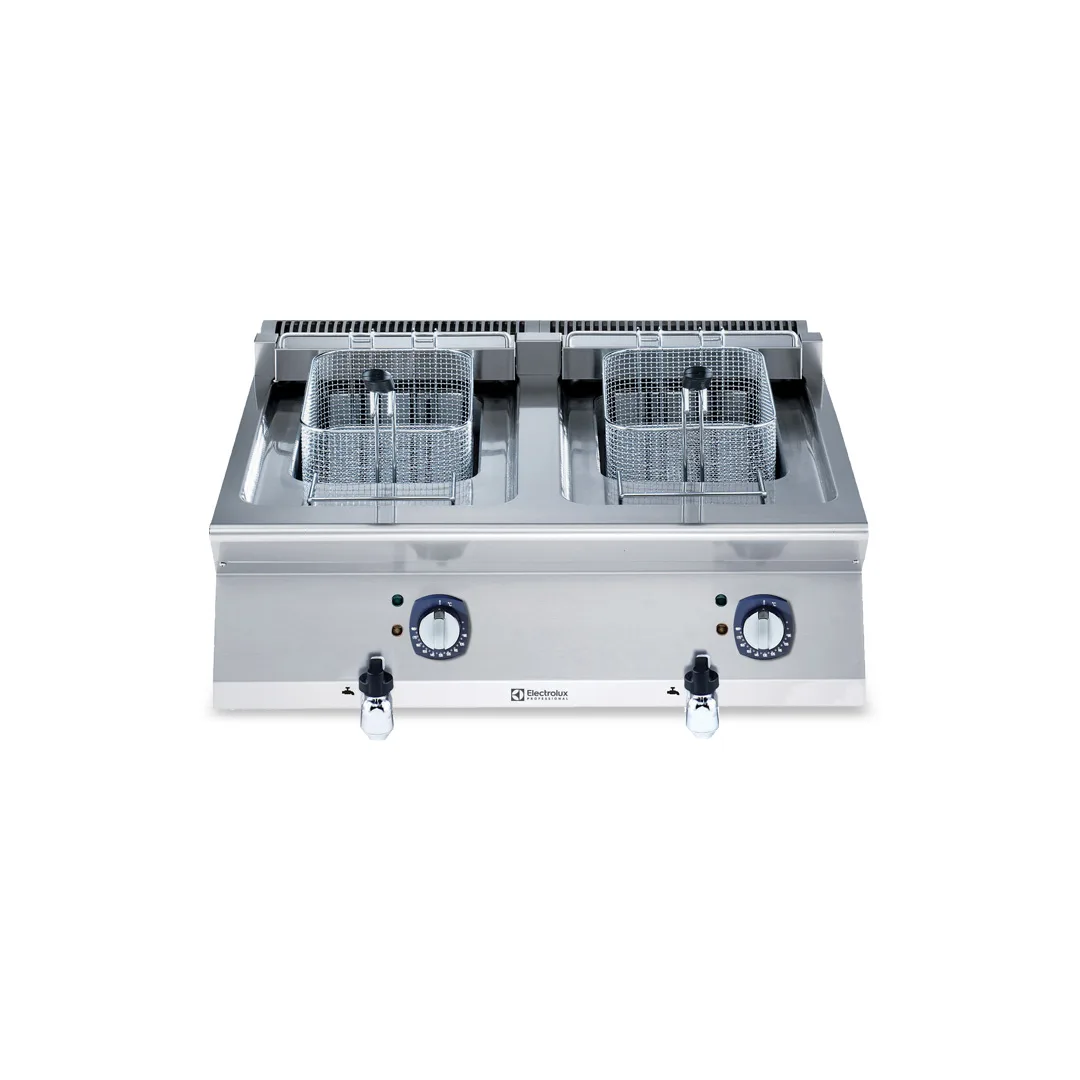 Electrolux Professional 371080 Modular Cooking Range Line 700Xp Two Wells Electric Fryer Top 12 Liter - 770 x 810 x 420mm
