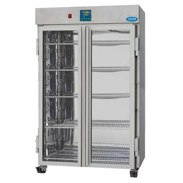 Nuline Refrigeration BW 1100 2 Glass Door Upright Blanket Warmer Fan Forced Laboratory Equipment With Microprocessor Control - 1200 x 700 x 1880mm