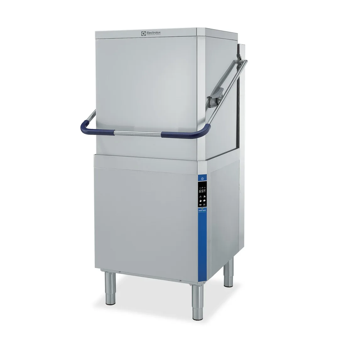 Electrolux Professional 505103 Warewashing Green Clean Hood Type Dishwasher With Drain Pump Detergent Dispenser - 870 x 730 x 1620mm