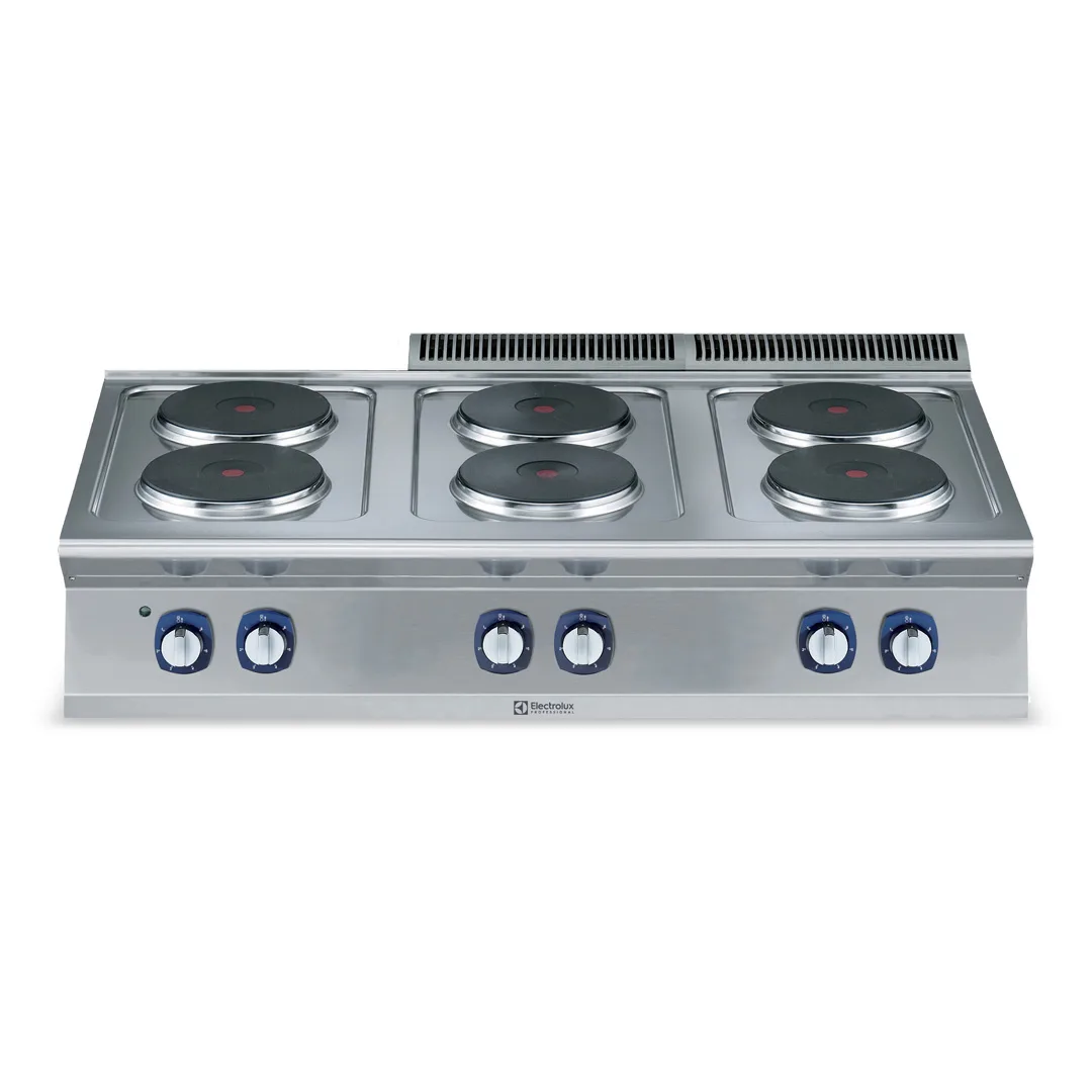 Electrolux Professional 371019 Modular Cooking Range Line 700Xp 6 Hot Plates Electric Boiling Top Range - 780 x 1250 x 440mm