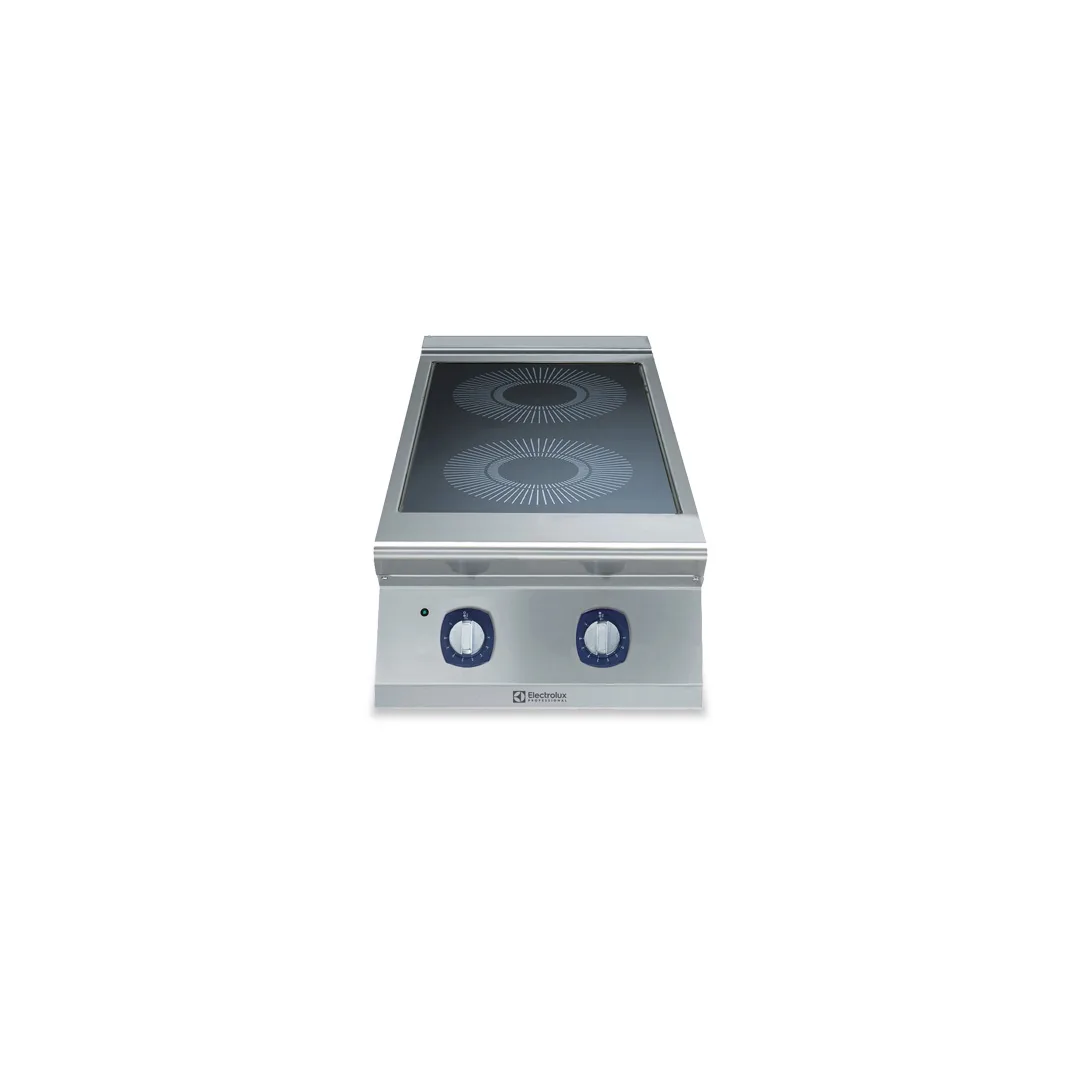 Electrolux Professional 391044 Modular Cooking Range Line 900Xp 2 Hot Plate Electric Infrared Cooking Top Range - 410 x 970 x 420mm
