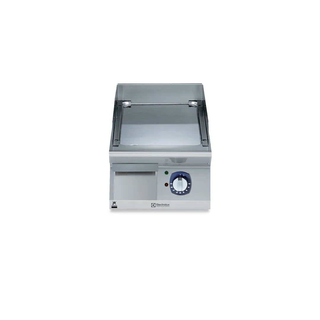 Electrolux Professional 371193 Modular Cooking Range Line 700Xp 400Mm Electric Fry Top Smooth Polished Chrome Plate - 410 x 770 x 430mm