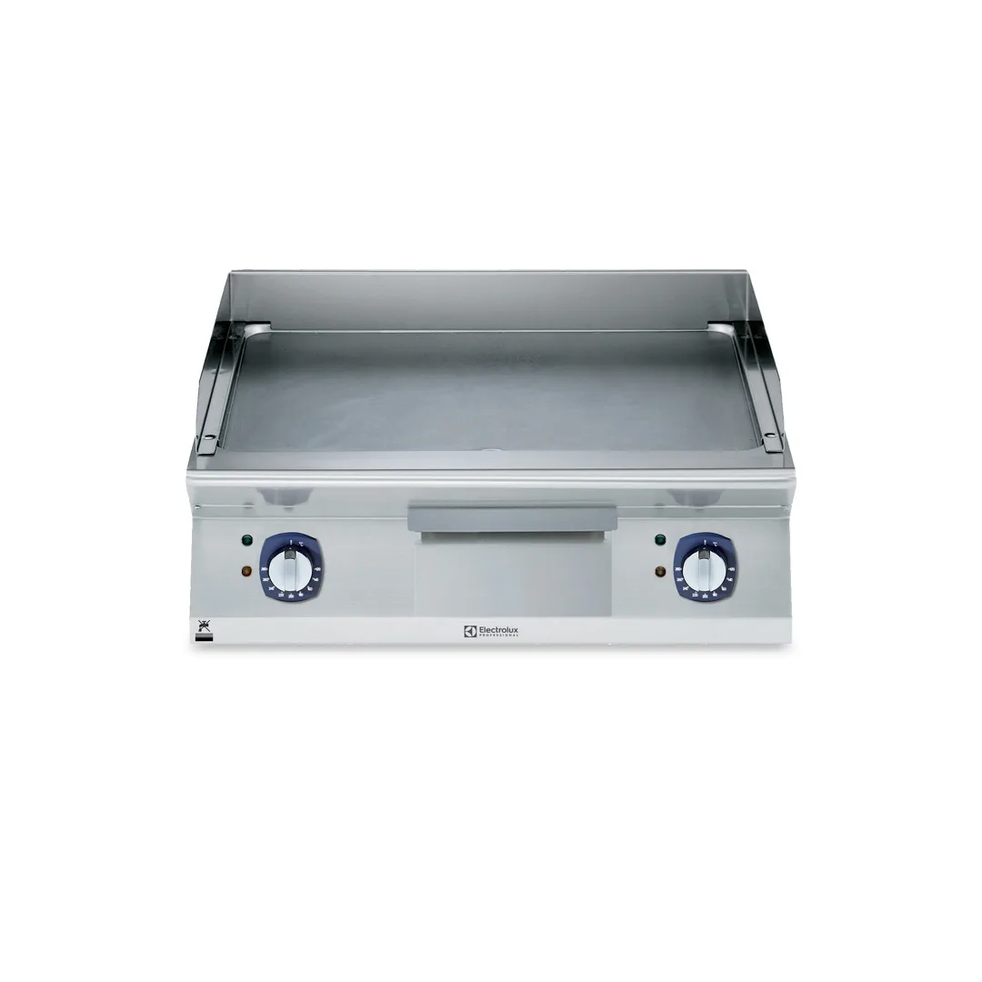 Electrolux Professional 371340 Modular Cooking Range Line 700Xp 800Mm Electric Fry Top Smooth Brushed Chrome Plate - 770 x 810 x 420mm