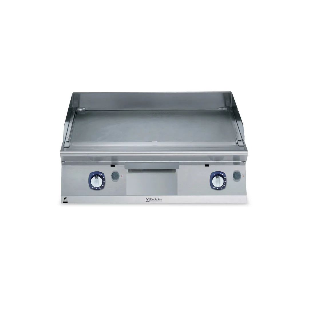 Electrolux Professional 371330 Modular Cooking Range Line 700Xp 800Mm Gas Fry Top Smooth Brushed Chrome Plate - 800 x 700 x 250mm