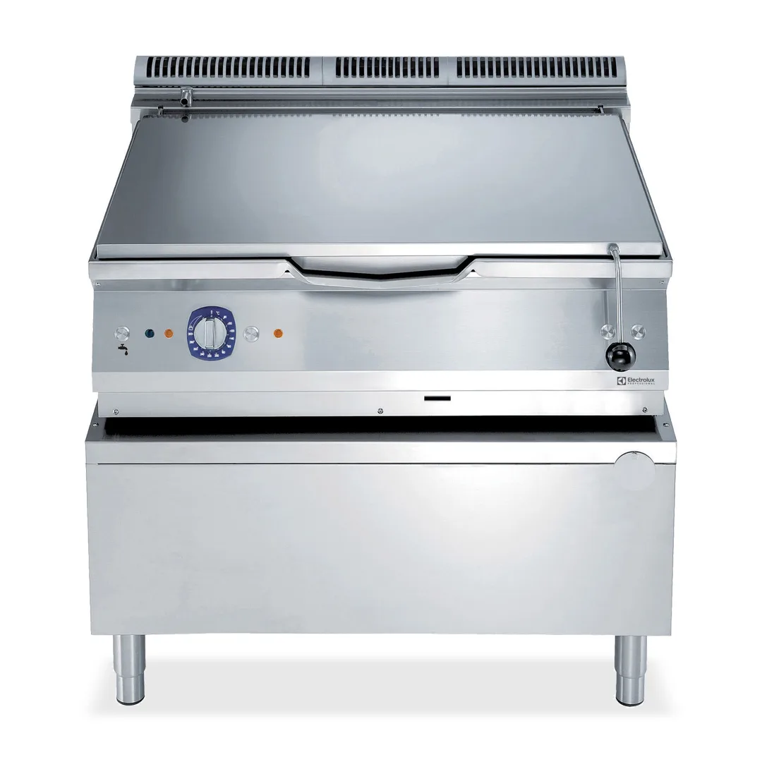 Electrolux Professional 391428 Modular Cooking Range Line 900Xp Gas Bratt Pan 100Lt With Duplex Bottom Auto Tilting - 900 x 1000 x 860mm