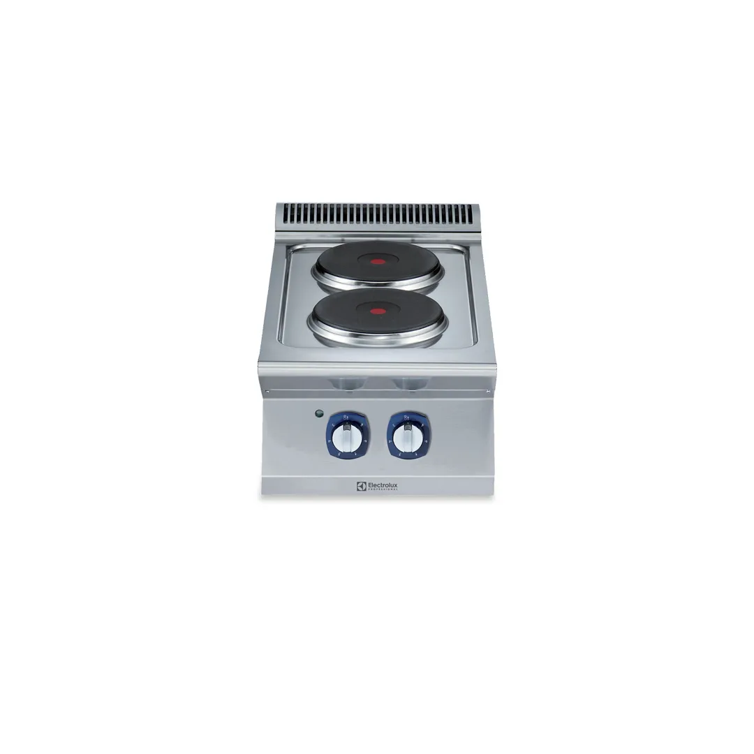 Electrolux Professional 371014 Modular Cooking Range Line 700Xp 2 Hot Plates Electric Boiling Top Range - 410 x 770 x 430mm