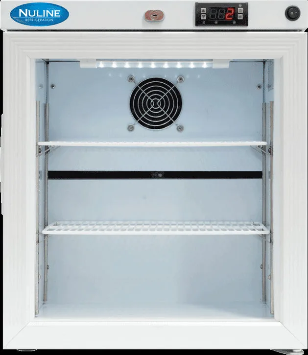 Nuline Refrigeration ML29GP 1 Glass Door Under Counter Vaccine Small Capacity Fridge With Digital Control - 445 x 458 x 535mm
