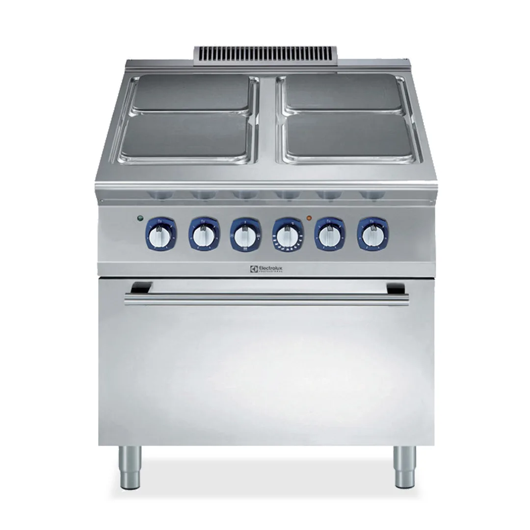 Electrolux Professional 391041 Modular Cooking Range Line 900Xp 4 Electric Hot Plate Range On Electric Oven - 970 x 810 x 980mm
