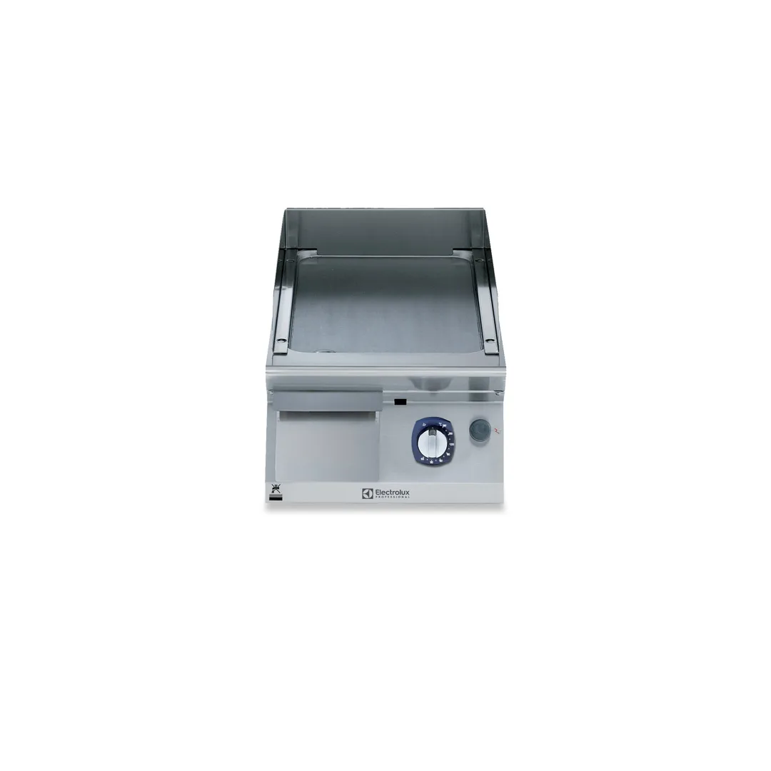 Electrolux Professional 371320 Modular Cooking Range Line 700Xp 400Mm Gas Fry Top Smooth Brushed Chrome Plate - 410 x 770 x 430mm