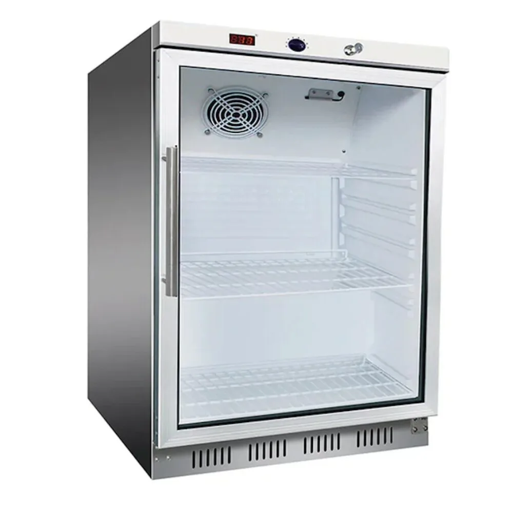 Nuline Refrigeration HR200G 1 Glass Door Under Counter Pharmacy Fridge With Digital Control - 595 x 650 x 830mm