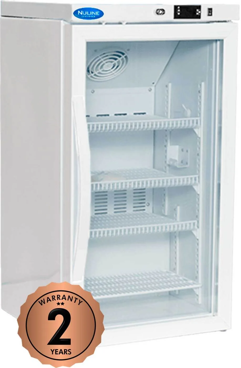 Nuline Refrigeration ML59GP 1 Glass Door Under Counter Vaccine Small Capacity Fridge With Digital Control - 450 x 460 x 875mm