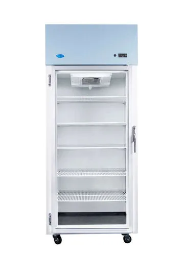 Nuline Refrigeration NLM 400/1 Nlm 400 1 1 E Glass Door Top Mount Laboratory Fridge With Digital Control - 600 x 620 x 1915mm
