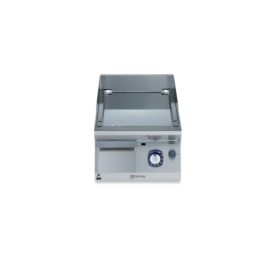 Electrolux Professional 371037 Modular Cooking Range Line 700Xp 400Mm Gas Fry Top Smooth Polished Chrome Plate - 410 x 770 x 430mm