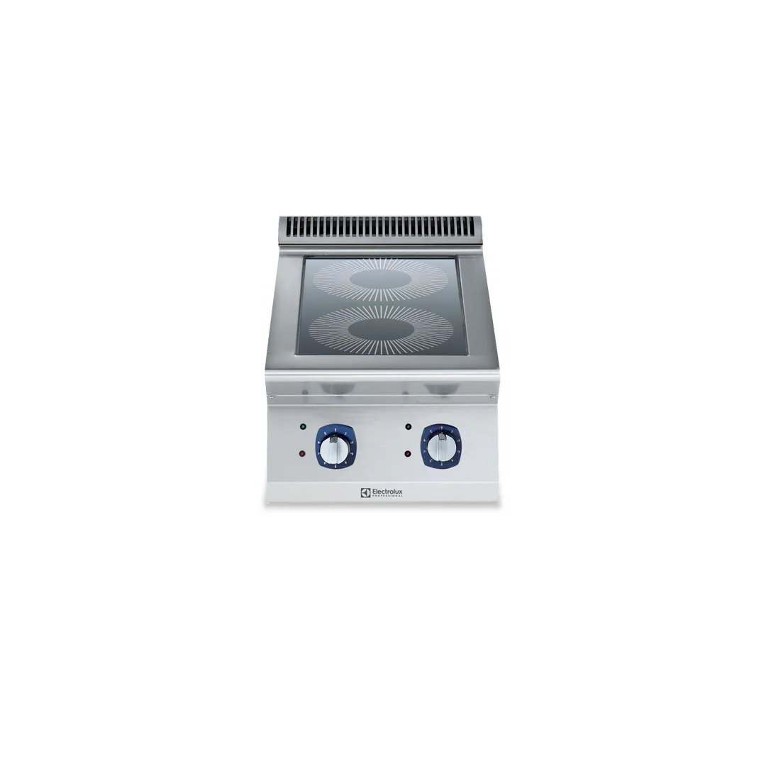 Electrolux Professional 371020 Modular Cooking Range Line 700Xp 2 Hot Plate Electric Induction Cooking Top Range - 410 x 770 x 430mm